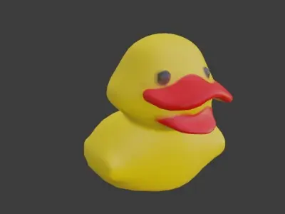 Rubber duckie Free low-poly 3D model