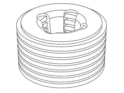 Aluminium Engine Heat Sink for RC Cars 3D model