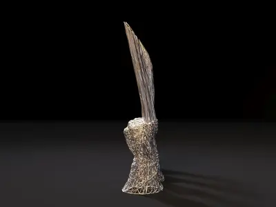 Hand with wolverine claws 3D print model