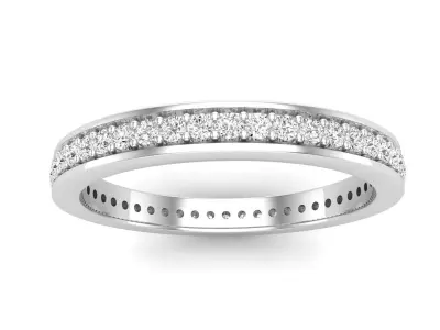 AV 608 Ladies Eternity Anniversary Stackable Ring Wedding Band 3D print model