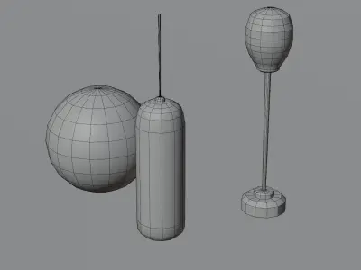 Stylized Fitness Equipment Pack Free low-poly 3D model