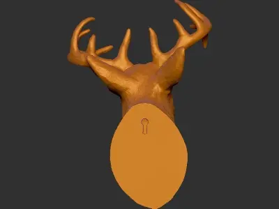Raindeer Head 3D print model