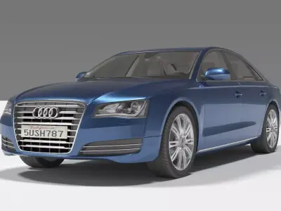 Audi A8 3D model from CGTrader