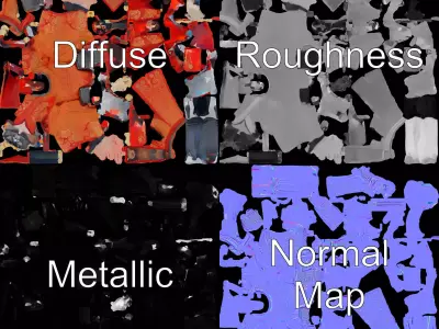 Imperial Samurai Armor model pack Low-poly 3D model