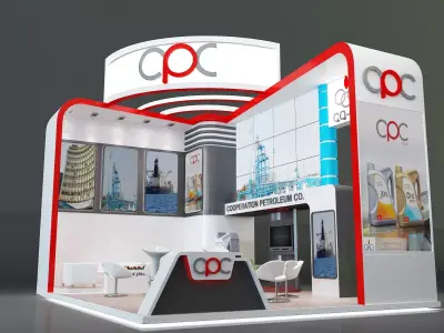 model Booth Exhibition Stand a229a 3D model