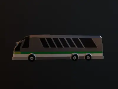 Bus Low-poly 3D model