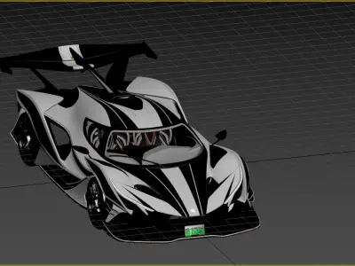 Supercar 3D print model