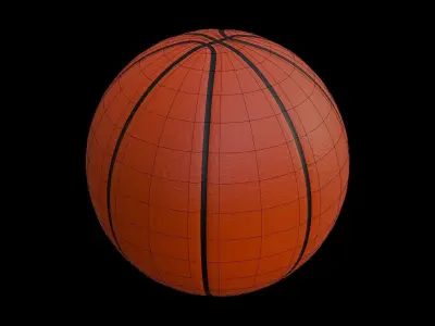 3D BASKETBALL BALL Low-poly 3D model