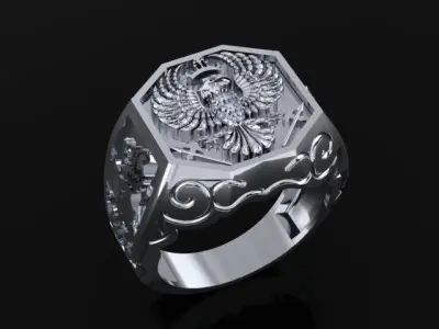 eagle ring 3D print model
