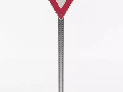 Yield Sign 3D model