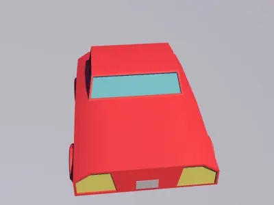 Low poly car Low-poly 3D model 17