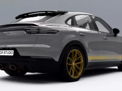 Porsche Cayenne Turbo GT 2022 Low-poly 3D model