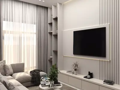 Living Room Scene 3D model