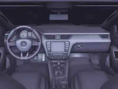 Skoda Octavia RS Game model Low-poly 3D model