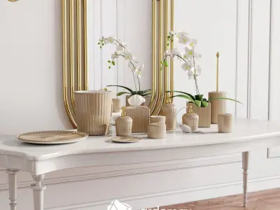 Decorative set 02 3D model