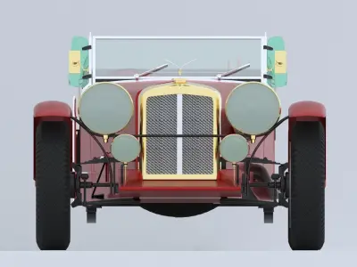 Alvis Speed 25 1936 Low-poly 3D model
