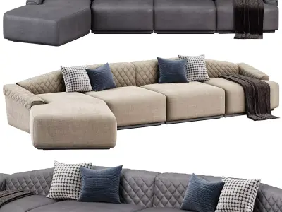 Anguis Sofa By Luxxu 3D model