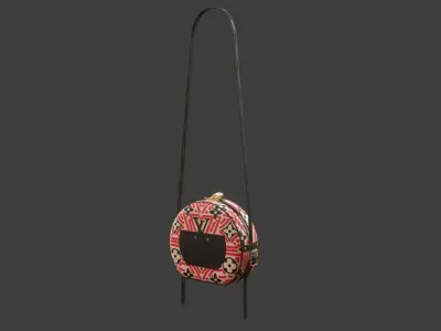 Louis Vuitton Boite Chapeau Souple Bag Crafty Cream Red Leather Low-poly 3D model