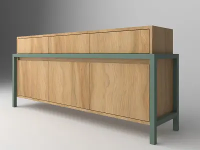  MODERN MINIMAL CONSOLE  3D model