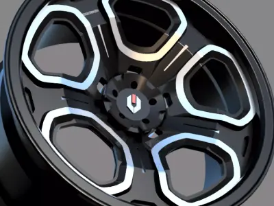 CAR WHEEL 017 3D model