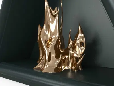 MATHIEU LEHANNEUR fireplace and power of love  3D model