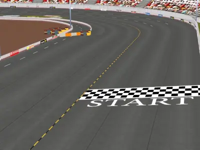 High-Performance Race Car 3D Model Low-poly 3D model