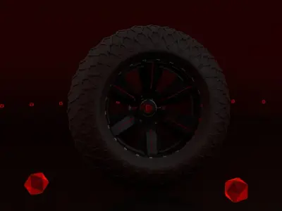 Car Tyre 3D model V1