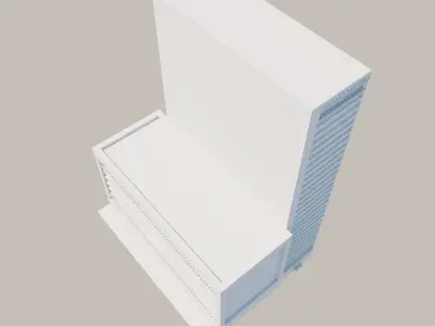 Modern structure Havana 666 3D model