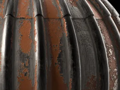 Roof Tile Materials 100- Metal Roofing By Snow - Sbsar Pbr 4k Texture