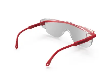 SO Glasses Safety Clear Low-poly 3D model