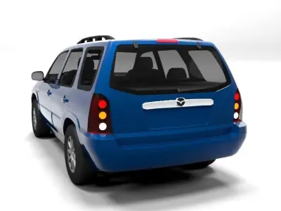 MAZDA TRIBUTE 2003 LOWPOLY Low-poly 3D model