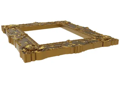 carved frame 3D model 34