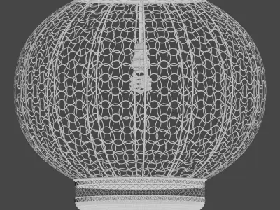 Moroccan Metal Hanging Lantern 3D model