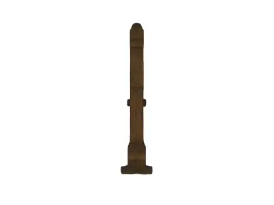 Ancient Chinese brush holder Low-poly 3D model