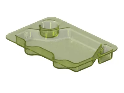 Transparent Kids Car Dinner Plate 3D model