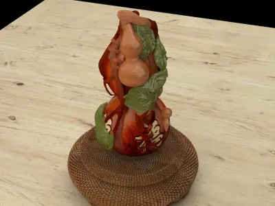 Chinese gourd 3D model purchase