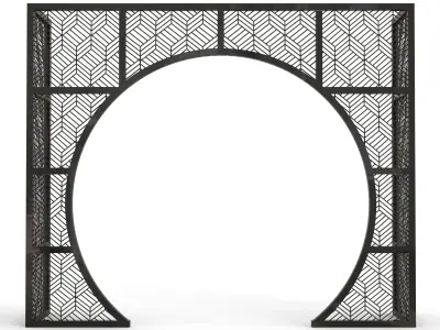 Wedding Backdrop Arch Design Low-poly 3D model