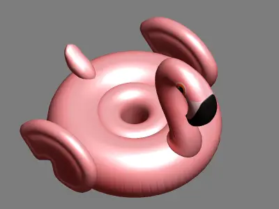 balloon Flamingo modeling 3D model