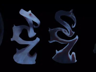 DARK TREE Low-poly 3D model