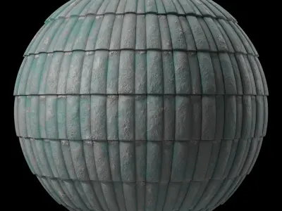 Roof Tile Materials 50- Concrete Roofing Seamless Pbr 4k Texture