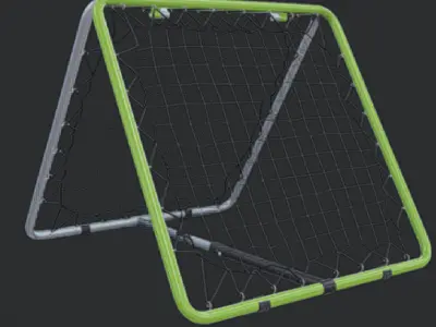 Baseball Rebounder Kickback Goal Low-poly 3D model