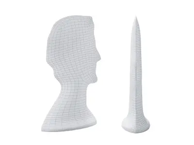 XL Grand Tour God Bust Sculpture 3D model