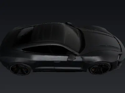 Porsche Taycan Turbo GT 2025 3D model lowpoly Low-poly 3D model