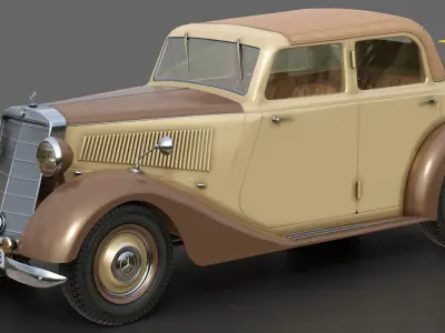 Mercedes-Benz 170V  Cabrio Saloon 1936 3D model