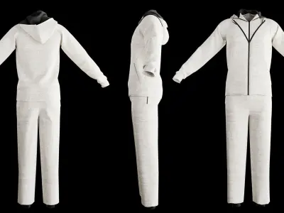 4 Tracksuits for men vol01 3D model