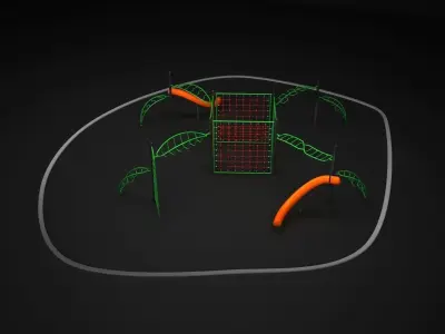 Teenagers Outdoors Toys 3D model