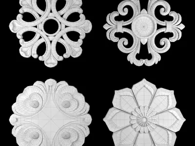 Rosettes 16 3D model