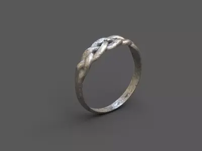 High-Quality 3D Ring Model Low-poly 3D model 4