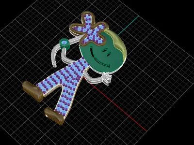 baby pendant  3D print model