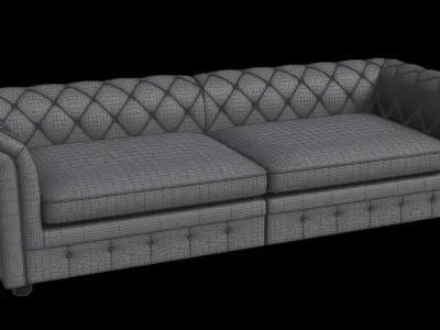 Buffeln Sofa 300 Grey 3D model